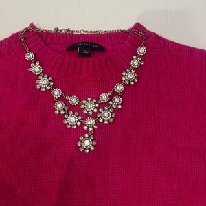 J Crew Crytal Statement Necklace
